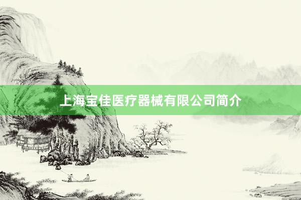 上海宝佳医疗器械有限公司简介
