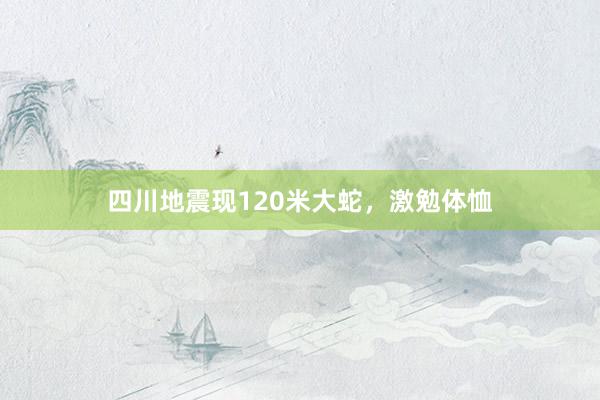 四川地震现120米大蛇,激勉体恤